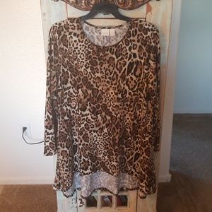 Chico"s leapard Print Tunic